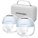 Breast Pump Hands Free with Carrying Bag, Wearable Breastfeeding Pump with 3 Modes & 12 Levels